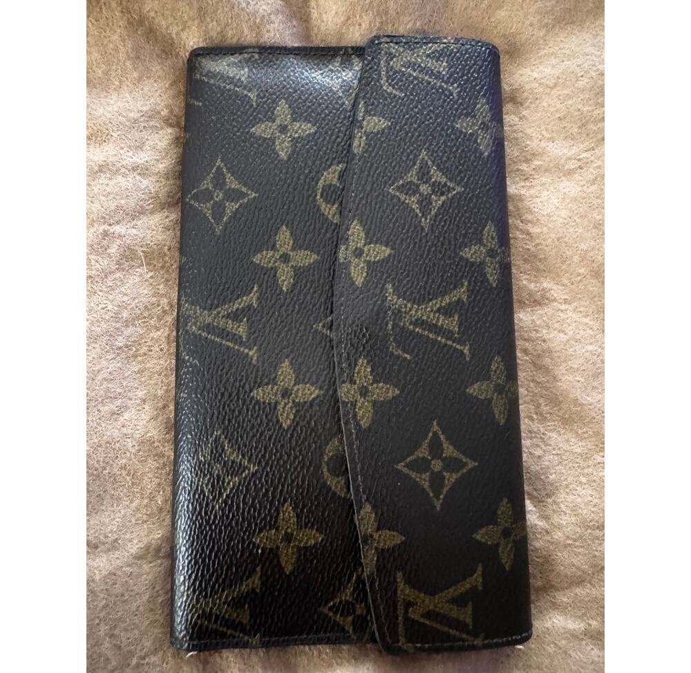 Authentic Vintage Louis Vuitton Monogram Trifold Long Wallet Made in France 80s